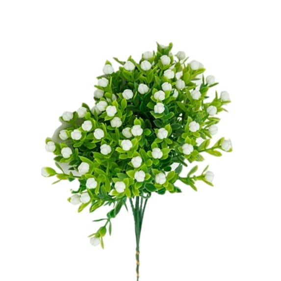 Artificial Flowers for Outdoors UV Resistant,Artificial Flowers Bundles,Faux Fake Outdoor Plants Plastic Flowers Bushes Shrubs No Fade Artificial Greenery Home Porch Stems Outside Window Decor,10pc