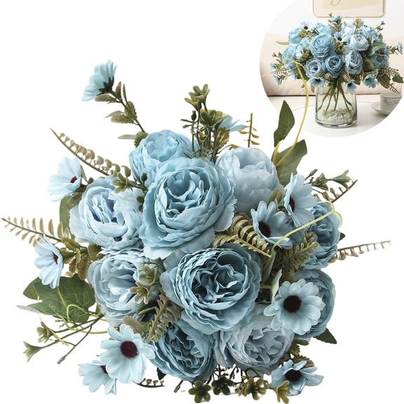 Artificial Flowers,Peonies Artificial Flowers Peony Arrangements Flower For Vase Bouquet For Table Centerpiece Wedding Decoration Indoor Home Decor