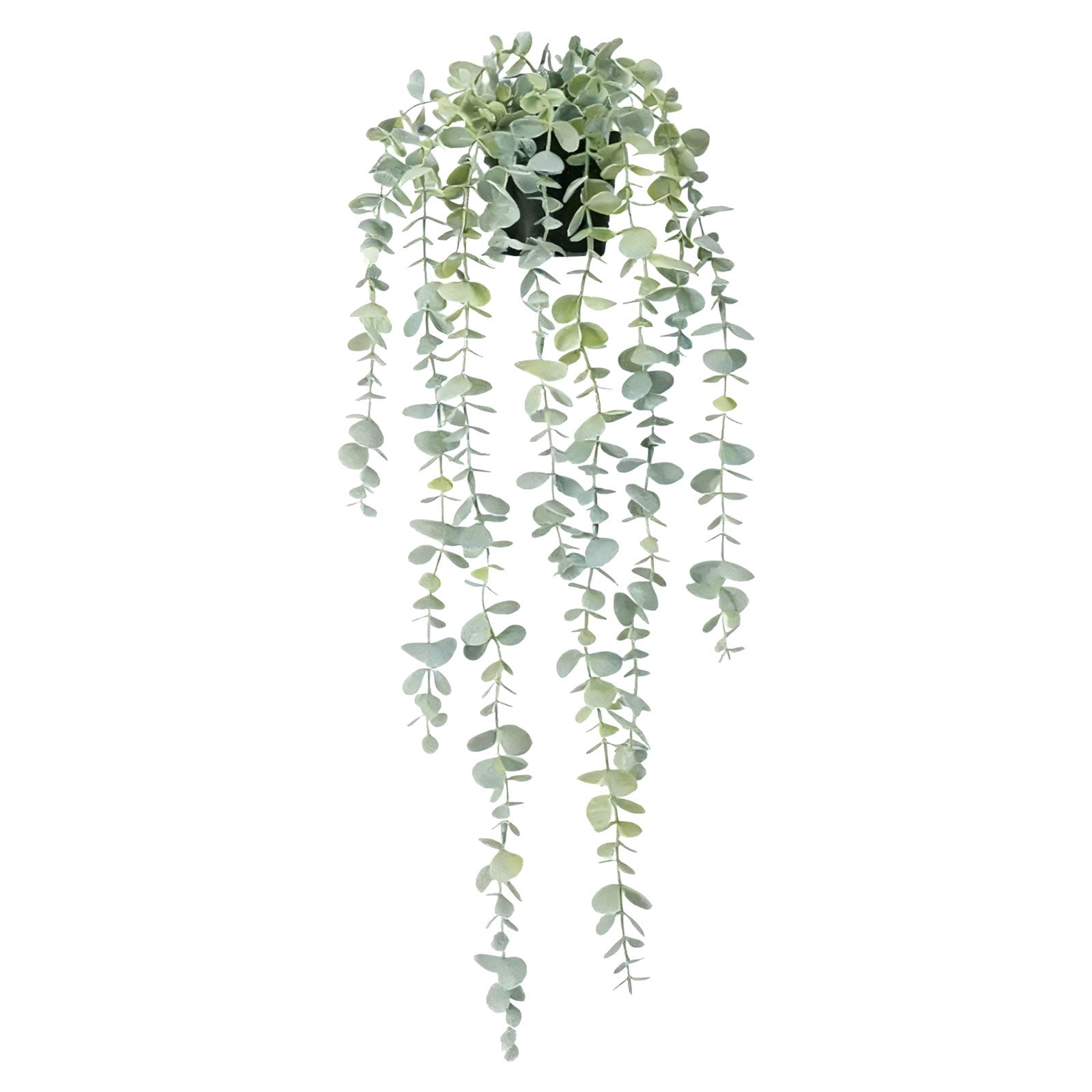 Artificial Flowers Plants Hanging Artificial Potted Plants Indoor and Outdoor for Home Bathroom Wall Shelf Decor, Green Plant *1