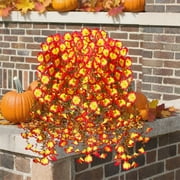 Artificial Flowers Plants For Outdoor Fake Silk Morning Glory Thanksgiving Halloween Christmas Decoration For Wall Home Porch Patio Balcony Yard Decorations Outdoor