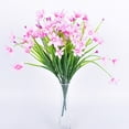thumbnail image 1 of Artificial Flowers Plastic Wildflower Single Stem Pink for Indoor Outside Garden Decor, 1 of 4