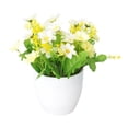 thumbnail image 1 of Artificial Potted Flowers in Pot Fake Silk Plant for Home Desktop Decor, 1 of 5