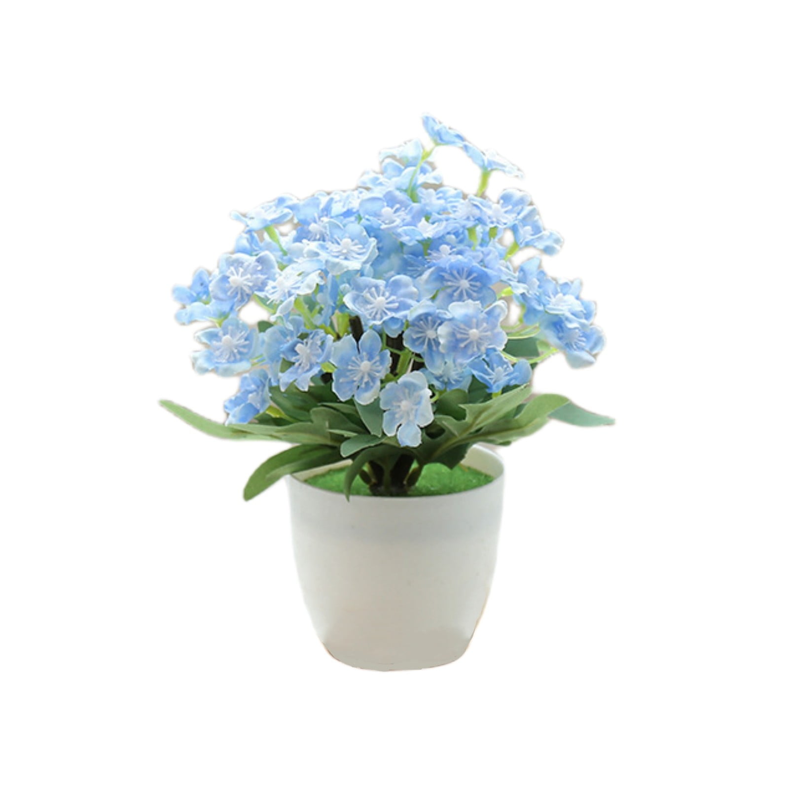 Artificial Flowers Potted Fake Plant Bonsai in Pot Garden Decor Home