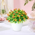 thumbnail image 1 of Artificial Flowers Potted Fake Plants Flower in Vase Faux Planting for Wedding Arrangement Home Decor Office Bathroom Dining Table Decorations, 1 of 4