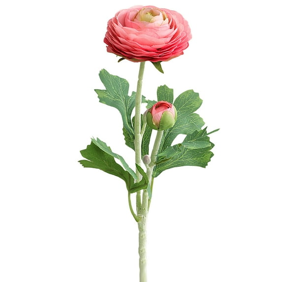 Artificial Flowers, Real Touch Faux Flowers, Silk Ranunculus Stems, Fake Flowers for Vase, Lifelike Floral Arrangements, Home Decor Faux Botanicals for Wedding Table Centerpieces Kitchen Decoration