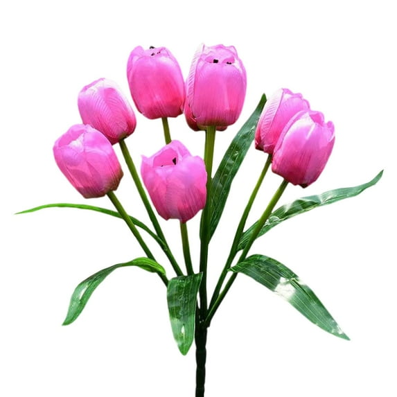 Artificial Flowers, Realistic Fake Tulip Bouquet for Living Room, Garden, Home Decor, Wedding, and Party Decoration Pink