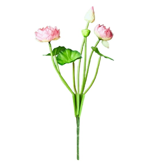 Artificial Flowers Realistic No Withering Ornamental Faux Silk Dried Natural Pressed Flowers for Home