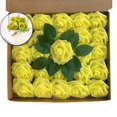 thumbnail image 1 of Artificial Flowers Realistic Roses, 25 Pcs Real Looking Fake Roses with Stem for DIY Wedding Bouquets Centerpieces Bridal Shower Party Home Romantic Decorations, 1 of 5