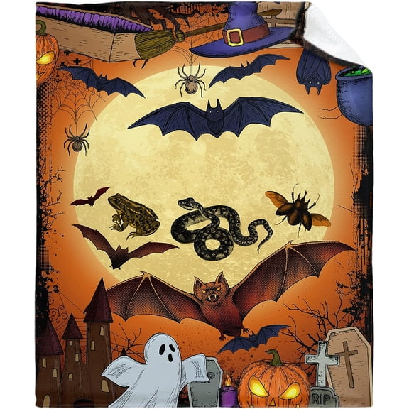 Autumn Fall Pumpkin Flannel Fleece Blanket Throw Couch Microfiber Soft Cozy Lightweight Luxury Bed Blanket for Pet