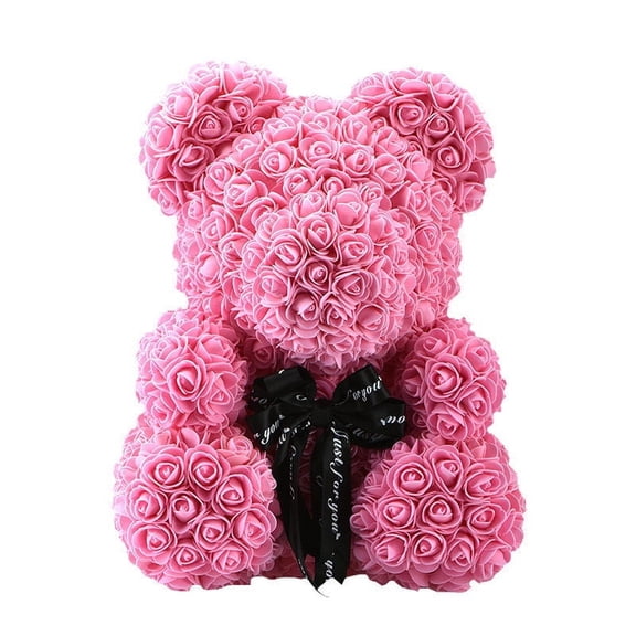 Artificial Flowers Rose Bear Teddy Bear Cub Forever Artificial Rose Anniversary Christmas Valentines Day Gift Birthday Party Decoration