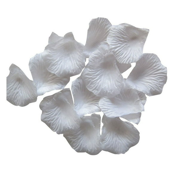 Artificial Flowers Rose Petals 100PC Silk White for Wedding Party Decorations