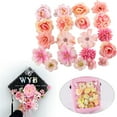 thumbnail image 1 of Artificial Flowers, Roses, Flower Heads for Crafts, Home, Spring Garden, Wild Flower Wreath, Hanging Decoration, Small Fabric Rose Heads, 1 of 9