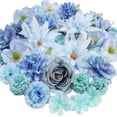 thumbnail image 1 of Artificial Flowers Roses, SSNTSY DIY Suspended Roses, Spring Flower Garland, Faux Fabric Flowers Heads Decoration for Wedding Party Background, 1 of 8