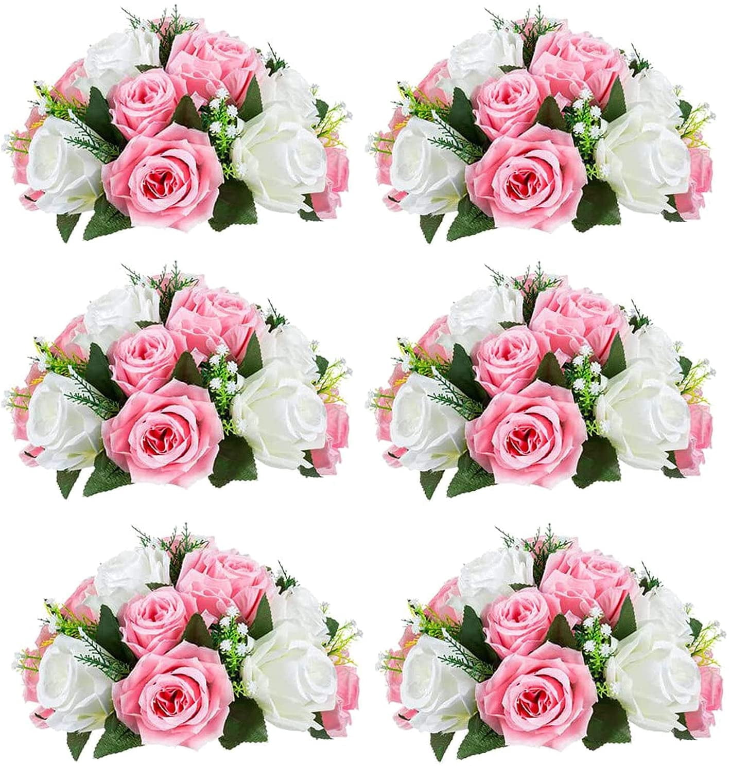 Artificial Flowers Silk Rose Flowers for Wedding Centerpiece Party ...