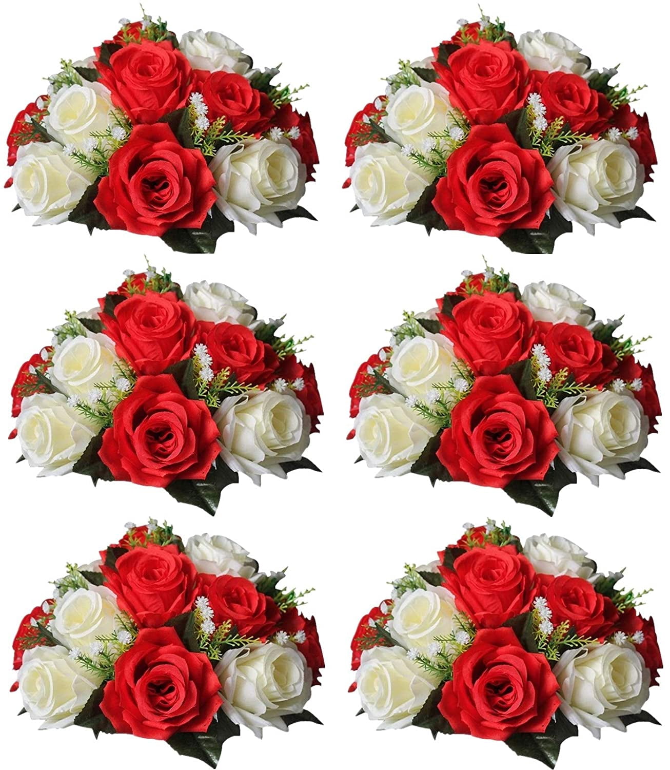 Artificial Flowers Silk Rose Flowers for Wedding Centerpiece Party ...