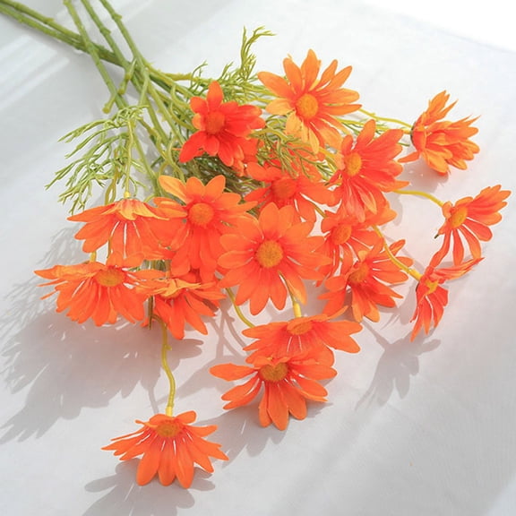 Artificial Flowers Small Cosmos Bouquet 5PC Red for Home Wedding Decor