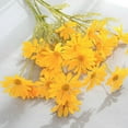 thumbnail image 1 of Artificial Flowers Small Cosmos Bouquet 5PC Yellow for Home Wedding Decor, 1 of 3