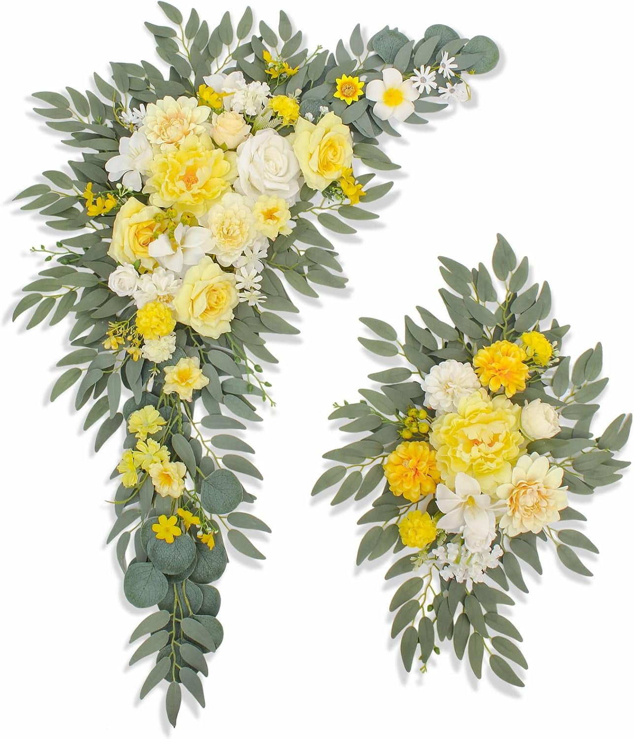 Artificial Flowers Wedding Arch Decor Arch Flowers (Set of 2) for Artificial Flowers Wedding Arch Decor Arch Flowers (Set of 2) for
