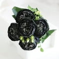 thumbnail image 1 of Artificial Flowers, Wedding Decor, 2pc Silk Fake Peony Bouquets for Bridal Centerpieces and Home Decoration, Vibrantly Colored, Real-Like Appearance, 1 of 9