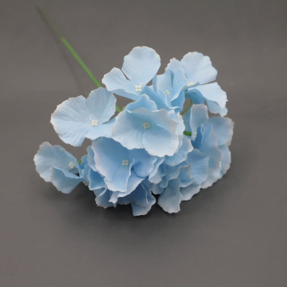 Artificial Flowers Wedding Decor Outdoor & Home Floral Single 6 Inch Purple Hydrangea Silk Artificial Flower Sprig, Flexible Trimable Cluster for Garden Wedding Vase Centerpiece Styling