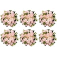 thumbnail image 1 of Artificial Flowers Wedding Peony Bouquet 24 Pcs Silk Peonies Fake Flower for Table Centerpieces Decoration, Floral Bouquets Flower Balls Arrangement for Home Party Decor (Baby Pink), 1 of 5