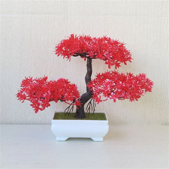 Artificial Flowers for christmas Artificial Tree Bonsai Realistic Plastic Tree For Office Desk Decor Bonsai With Natural Appearance And Texture Perfect For Home And Workplace