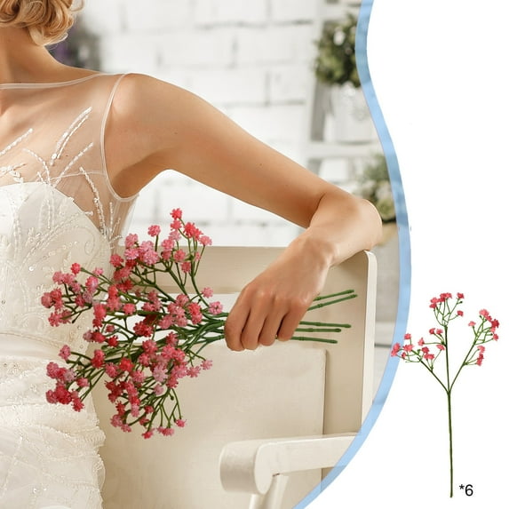 Artificial Flowers for Outdoor & Indoor,Babys Breath Artificial Silk Flower,Suitable for Party Festival Home & Wedding Decoration