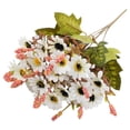 thumbnail image 1 of Artificial Flowers for Outdoor Indoor Garden Home Decoration, Faux Flower with Eucalyptus Leaves Fake Plants Greenery Boxwood Porch Patio, Mix Colors, 1 of 9