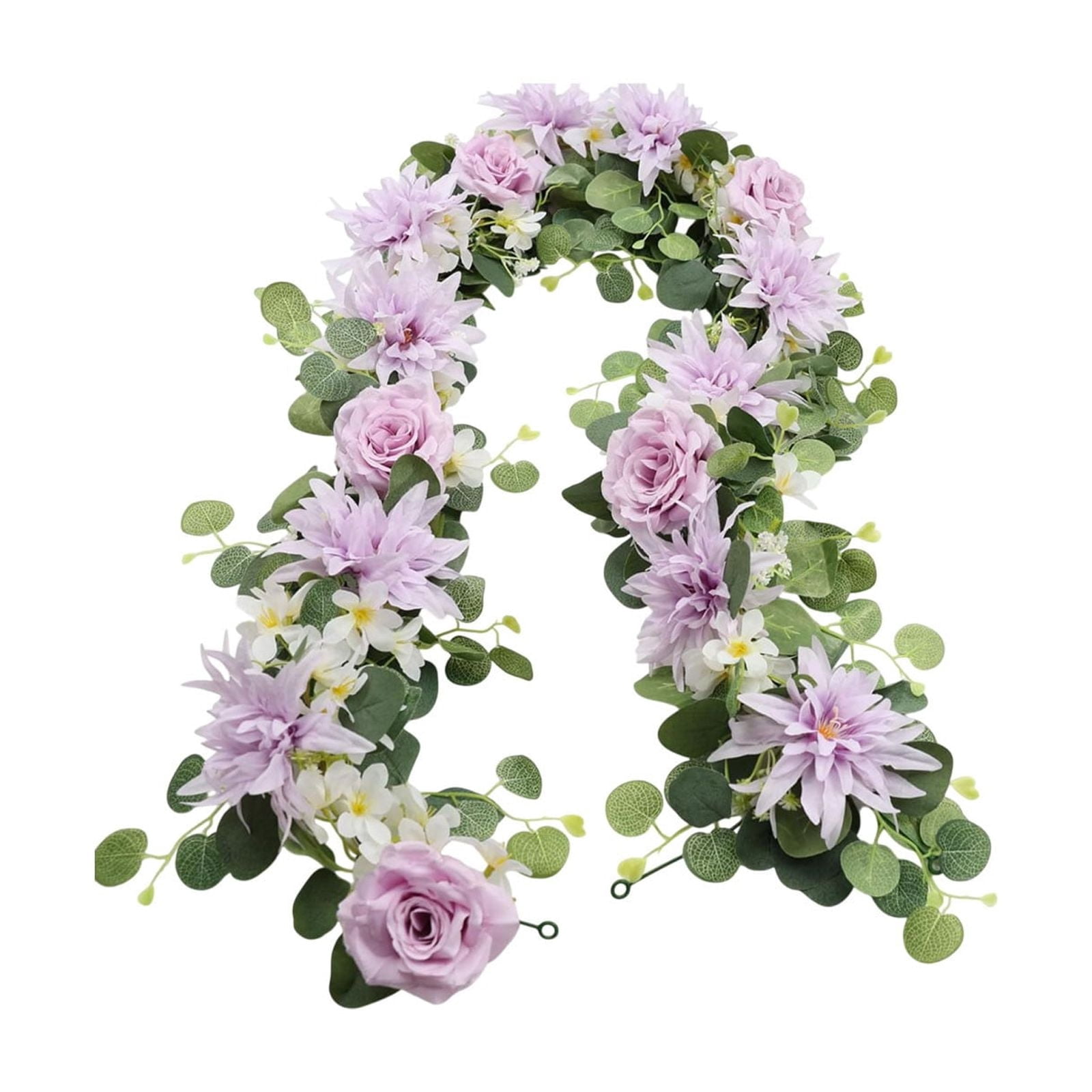 Artificial Flowers for Outdoors 1.8m Wedding Simulation Flower Outdoor Artificial Vine with Eucalyptus Leaves, Wedding Arch Decoration Vine