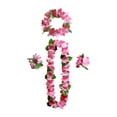 thumbnail image 1 of Artificial Flowers for Outdoors Party Hawaiian Garland 12-color Petal Necklace, Bracelet, Four-piece Set, Holiday Event Dress-up Accessories (C), 1 of 2