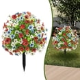 thumbnail image 1 of Artificial Flowers for Outdoors with Ground Stakes Lifelike Fake Flowers for Porch Garden Patio Cemetery Decoration, 1 of 9