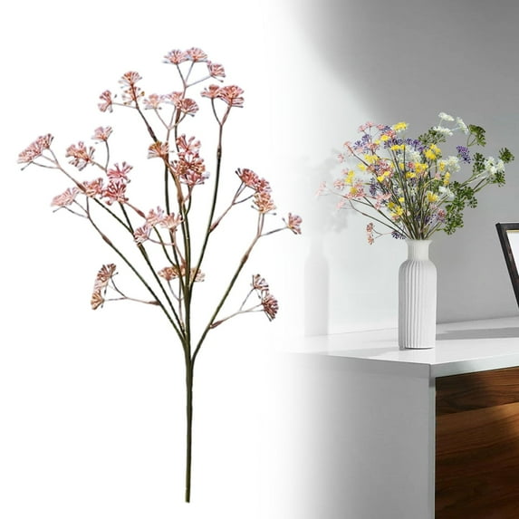 Artificial Flowers for christmas Fall Decor，Artificial Indoor Dried Rice Stems Fall Bundle， for Kitchen Islands Bathrooms Nightstands and More.