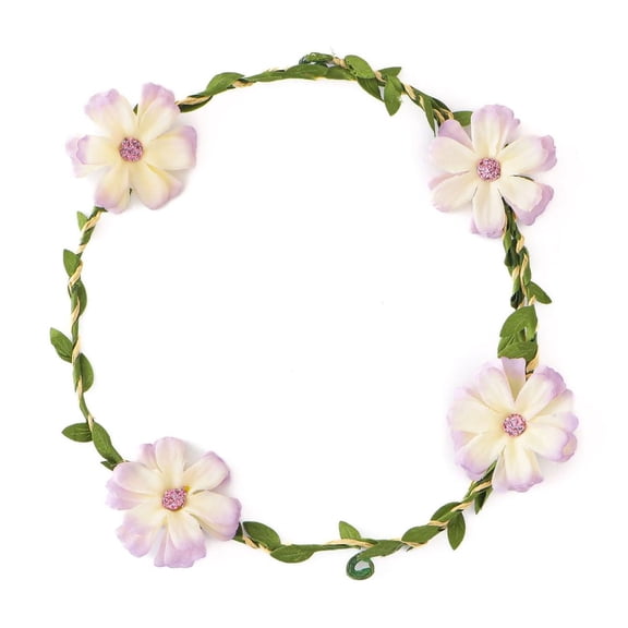 Artificial Flowers forest Style Wreath Beautiful Imitation Flower Accessories Wreath (Purple)
