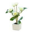 thumbnail image 1 of Artificial Flowers in Vase Flower Arrangement Fake Rose Peony Hydrangea Flower Centerpieces for Table Living Room - Potted Flowers, 1 of 7