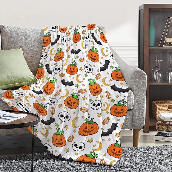 Pink Ghosts Blanket for Girls Women Kids Fleece Lightweight Throws Blanket Spooky for Boys Soft Flannel Blankets Decorations-40 x50