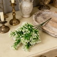 thumbnail image 1 of Artificial FlowersBouquet for Home Decor, Wedding Centerpiece, Party Gift, Durable Silk & Plastic Stems, Realistic, Easy to Maintain White, 1 of 6
