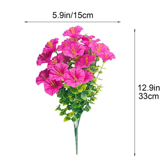 Artificial FlowersLifelike Fake Stems Decorative Silk Flowers for HomeLiving RoomTabletop Office Wedding Decoration