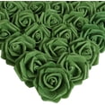 thumbnail image 1 of Artificial Foam Roses Heads, 3Inch Stemless Faux Roses Bulk Fake Flowers Heads for Crafts,Wall Decorations, DIY Wedding Baby Shower Centerpieces Party Tables Home Decor(Army Green), 1 of 5