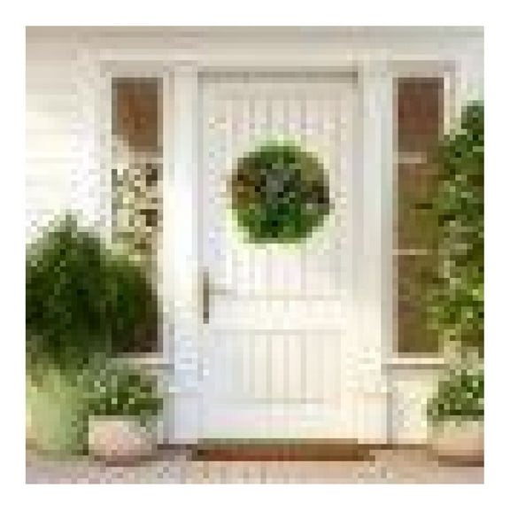 Artificial Foliage Wall Art 2 Pack, Framed Greenery Panels for Indoor Outdoor Decor, 20x20 PE Plant Wall Decor for Balcony, Living Room, Office, Easy Mount Design