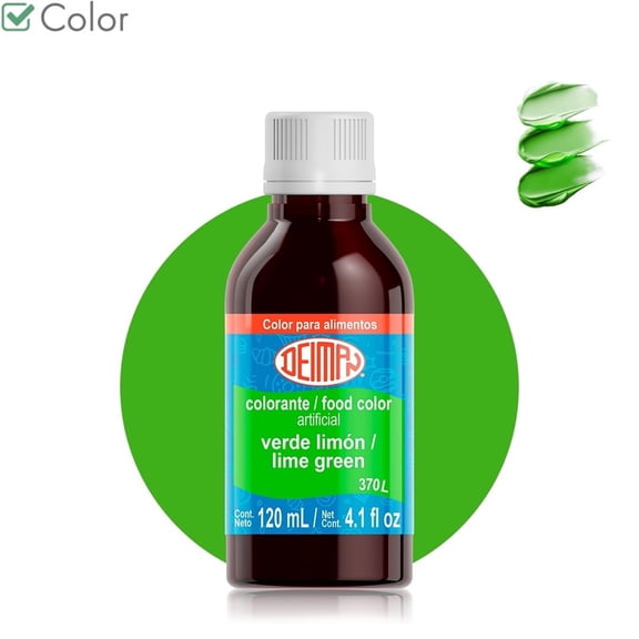 Artificial Food Colorant/Coloring - Lime Green 370L - Size:120ml