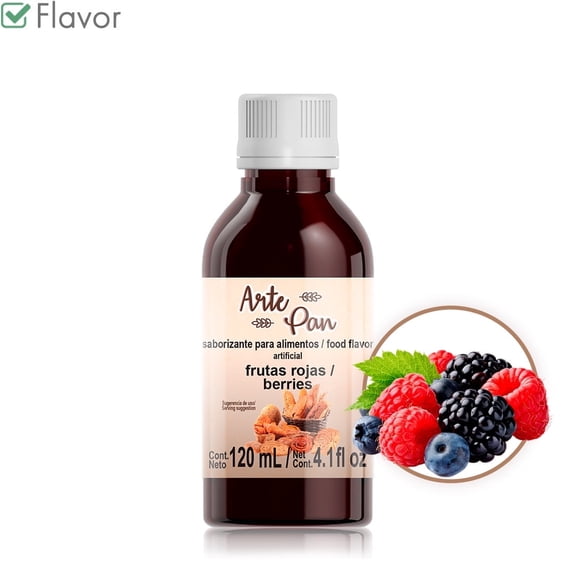 Artificial Food Flavoring - Concentrate Red Fruits Arte Pan - Size:120ml