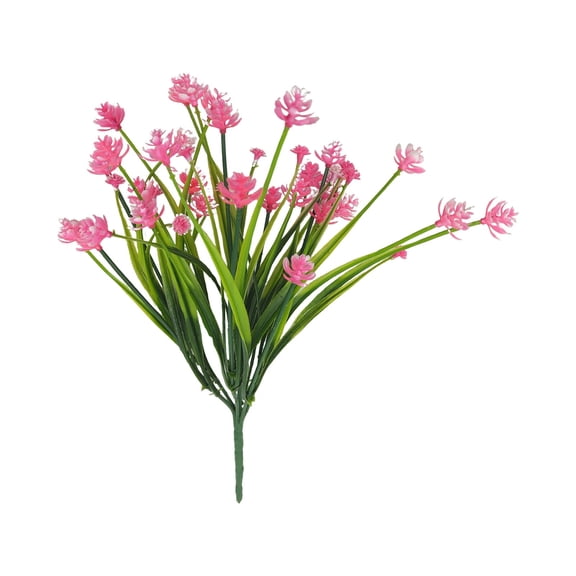 Artificial Forget Me Not Flowers, Realistic 7 Colors Faux Flower Stems for Outdoor Planters, All Weather Plastic Greenery for Home Garden, Porch, Indoor and Outdoor All Season Decor