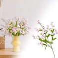 thumbnail image 1 of Artificial Forget-Me-Not Flowers, 18.5 in Realistic Fake Floral Bouquet, Wedding Centerpiece Decoration, Home Decor Table Arrangement, Forget-Me-Not Artificial Plants, Multi-Use Fake Flower Bouquet, 1 of 6
