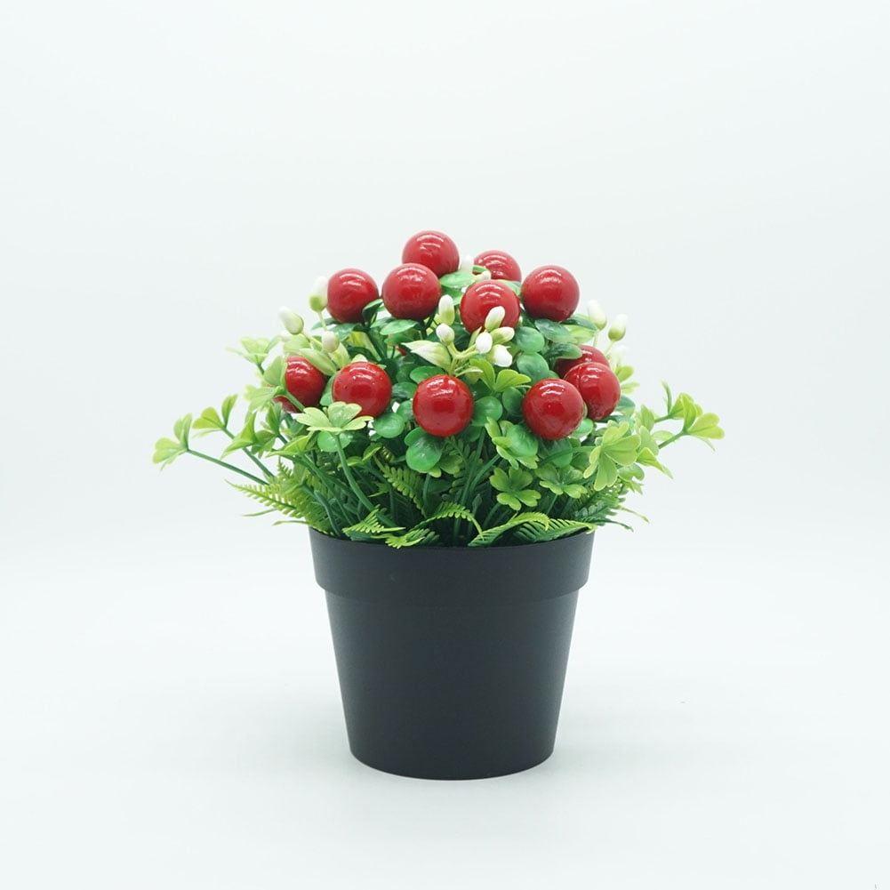Artificial FourLeaf Clover Small Potted Simulation Planting Pot