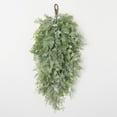 thumbnail image 1 of Artificial Frosted Fern Iced Hanging Swag Green 34"H, 1 of 2