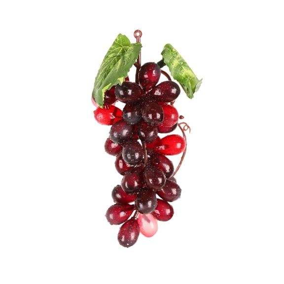 Artificial Frosted Grape Clusters Decorative 36 Grapes Bunches - Rubber Grape Bundles for Vintage Wedding Favor Fruit Props, Grapes for Home House Kitchen Party Wedding Decor
