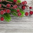 thumbnail image 1 of Artificial Frosted Holly Berries Fake 12 Mm Mini Christmas Fruit Berry Flower Decor Simulated Small Berries Christmas Tree Wreath Patio Table Decorations, 1 of 6