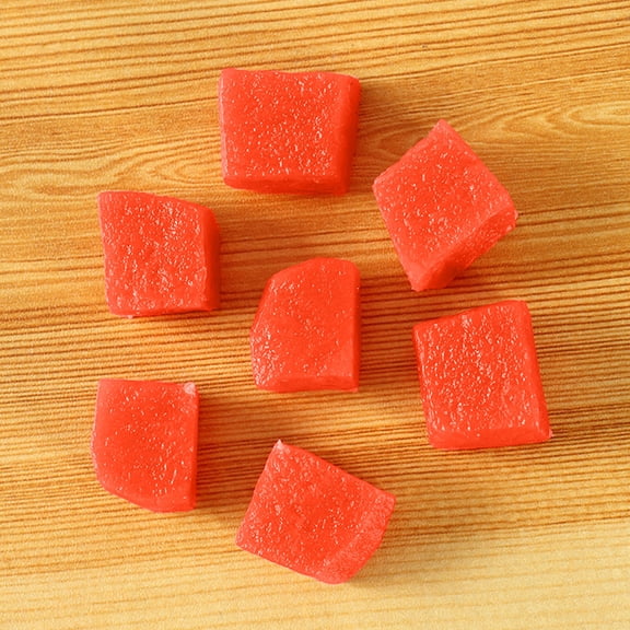 Artificial Fruit Cubes Fake Fruit Dice Props Set, Realistic Lifelike Durable Decorative Display, Ideal for Photography Food Styling Kitchen Home Table Wedding Party Decor