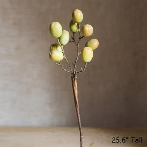 Artificial Fruit Pipa Fruit Stem 26" Tall Silk Plant
