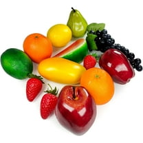Artificial Fruits Pack, Fake Fruits for Home Decor, Simulation Fruit Set, Faux Fruits Set for Party Chirstmas Decortion, Fruit Modle for Photoshoot, Fake Apples, Grapes, Mixture Fruits 13 Pieces/Set
